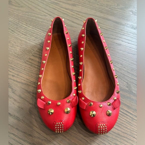 Marc by Marc Jacobs Mouse Nappa Ballerina Flat in Red women’s size 6 37 - Picture 1 of 15